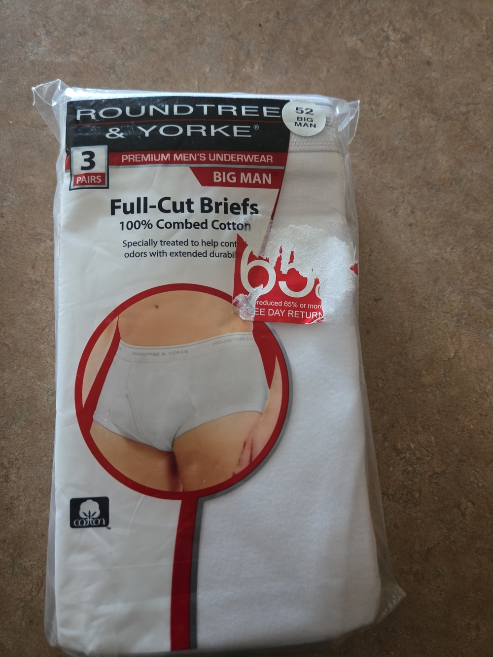 Roundtree & Yorke Big Mens 100% Cotton Size 52 Unopened